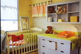 חדר                                                                                                          תינוק בגוון תכלת שמיים